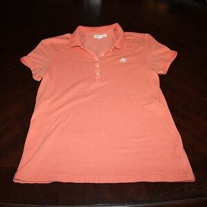 Aeropostale Coral Polo Shirt - Youth XL - Preppy Y2K Vibes